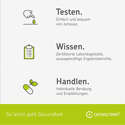 Immunsystem Test von CERASCREEN – Messen Sie Ihre individuelle Anzahl fünf verschiedener Lymphozyten | Professionelle Analyse im medizinischen Fachlabor | Empfehlungen für ein starkes Immunsystem