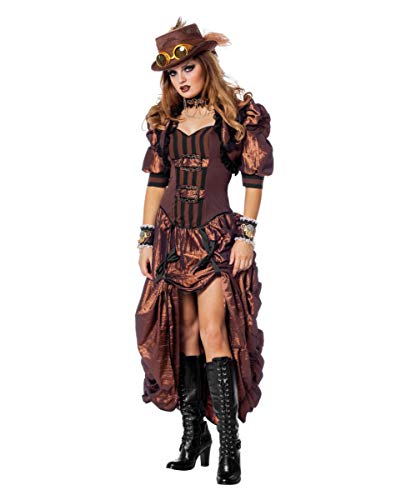 Horror-Shop Viktorianisches Deluxe Steampunk Damen Kostüm 36