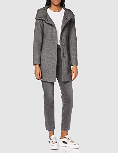 VERO MODA Damen VMVERODONA LS Jacket COL Anorak, Dark Grey Melange, XS