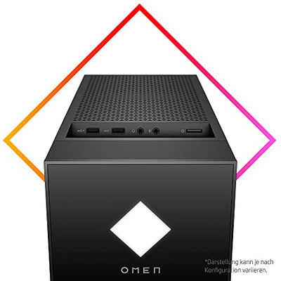 OMEN GT13-1022ng Gaming PC (Intel Core i7-11700K, HyperX RGB 32GB DDR4 3200 (2x16GB), WD BLK 1TB SSD NVMe, 1TB HDD, NVIDIA GeForce RTX 3090 24GB, Windows 10 Home, Flüssigkeitskühlung) schwarz