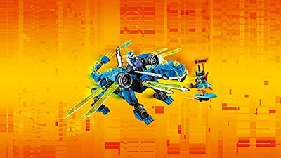 Lego 71711 NINJAGO Jays Cyber-Drache Mech, Bauset mit den Minifiguren Jay, NYA und Unagami