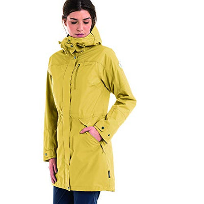 Schöffel Damen Parka Malmö1, wasserdichte Regenjacke für Frauen mit praktischen Taschen, modische und leichte Damen Jacke für Frühling und Sommer