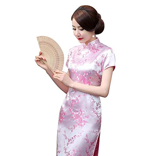 Kalaokei Cheongsam-Kleid, traditionelles Pflaumenblüten-Damenkleid, lang, chinesisch, Cheongsam, Brautjungfer-Abendkleid