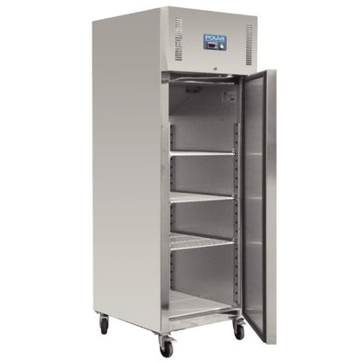 Polar Kühlschrank Edelstahl 600L