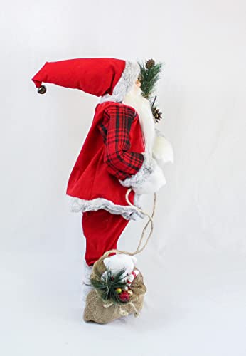 Weihnachtsmann Deko Figur 60cm Nikolaus Weihnachten Weihnachtsdeko (#7942 Lutz)