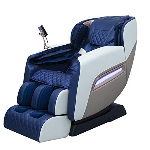 YUYTIN Floating Thai Dehnung Zero Gravity Design Elektrischer Massagestuhl mit High-Fidelity Bluetooth-Lautsprecher, Multidimensions-Airbag-Massage für Ganzkörpermassagestuhl, luxuriös,A