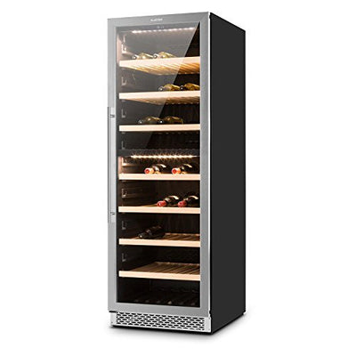 Klarstein Alleinversorger - Standkühlschrank, Kühlschrank, 90 L, 82 cm hoch, 7 L Eisfach, Gemüsefach, Edelstahltür, Türanschlag wechselbar, silber