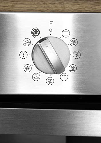 Privileg PBWR6 OH5F IN Einbau-Backofen / A / 71 L / Hydrolyse-Reinigungsfunktion / Multifunktions-Umluftbackofen mit 7 Funktionen / Edelstahl / Turn&Go / Click&Clean