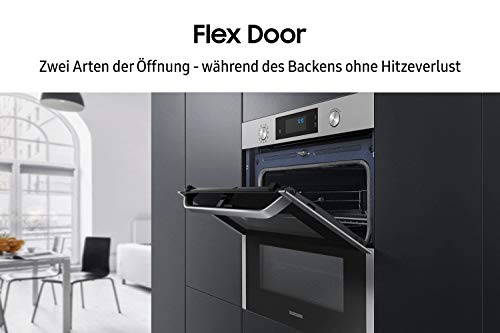 Samsung NV75N5641RS/EG Einbaubackofen,75 ℓ, Dual Cook Flex, Katalyse, 50 Automatikprogramme, XXL-Garraum