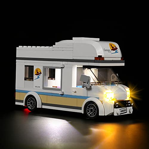 Led Licht Set für Lego 60283 Ferien Wohnmobil Spielzeug , Campingbus Dekorations Led Beleuchtungs Set Light Kit for Lego 60283 Holiday Camper Van - Nur Lichter Set , Kein Modell