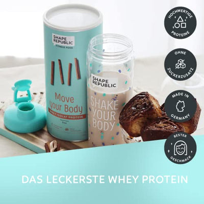 Shape Republic Whey Protein Zimt (420g) | Protein Shake | Eiweißpulver zum nachhaltigen Muskelaufbau | Hochwertige Proteine