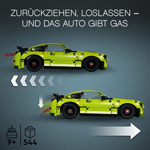 LEGO 42138 Technic Ford Mustang Shelby GT500, Modellauto-Bausatz, Spielzeugauto, Rennauto für Kinder und Teenager mit Rückziehmotor, Geschenk zu Weihnachten