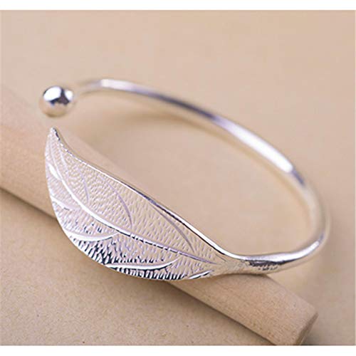 Armband 925 Sterling Silber Blatt Charm Armbänder & Armreifen Für Frauen Verstellbar