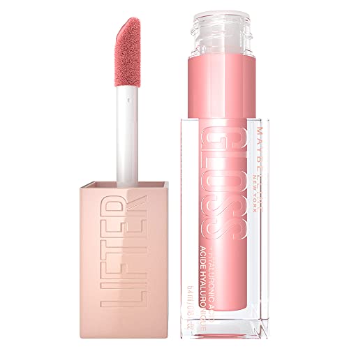 Maybelline New York Glänzender Lipgloss für voller wirkende Lippen, Feuchtigkeitsspendend, Mit Hyaluronsäure, Lifter Gloss, Farbe: Nr. 006 Reef (Rosa), 1 x 5,4 ml