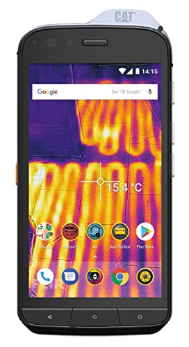 Caterpillar CS61-DAB-ROW-EN Cat S61 Smartphone (13,21 cm (5,2 Zoll) FHD IPS Display, 64 GB interner Speicher und 4 GB RAM, Dual-SIM, IP68 & Mil-Spec 810G Standard, Android 8.0) Schwarz