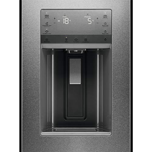 AEG RME954F9VX French-Door Kühlschrank/WiFi-Vernetzung / 1782 mm/Gefrierschublade unten/Wasserspender / 541 L/CustomFlex – flexibles Türablagesystem/Farbe: Edelstahl-Türen/A+