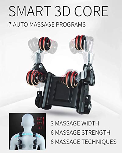 SL Track Zero Gravity Massage Stuhl, Luxus Elektrischer Körpermassagegerät Ganzkörperfuß Shiatsu Massagestuhl Mit Wärme- Und Auto-Body-Scan-Funktion,Braun