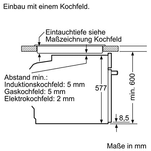 Neff B5CCH7AN0 Einbau-Backofen N50 / 60 cm / A+ / 71 l / Edelstahl / Slide&Hide / Pyrolyse / 12 Betriebsarten