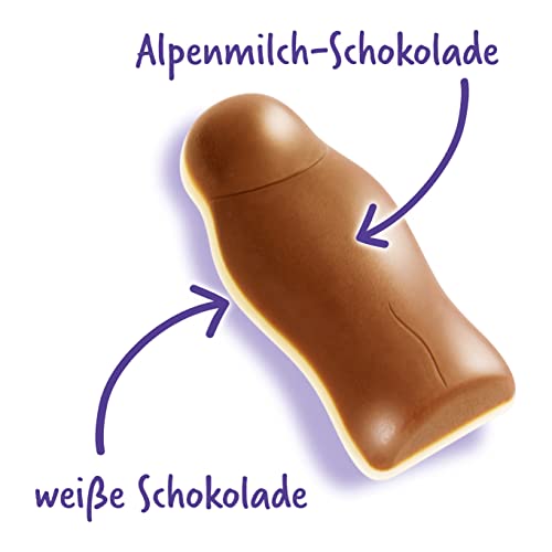 Milka Halloween Gespenster 1 x 120g, Zarte Alpenmilch Schokolade und weiße Schokolade in Halloween-Verpackung