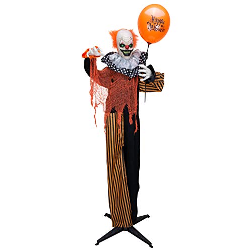 Holidayana Halloween Animatronic Clown mit Ballon Halloween Deko