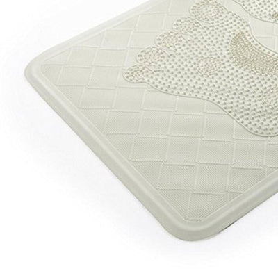 Duschmatten Hotel Badezimmer Weiss PVC Material grün Gummi Fuß Muster rechteckig Anti-Rutsch Umweltschutz 55 * 35cm Pedal Pad WC Bad Matte Tür Bad Zubehör Badematte