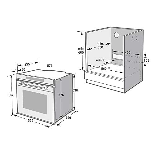 KKT KOLBE/Einbau-Backofen 60cm / 72L / 2,9kW / Katalyse/Pizzafunktion/Grill/Umluft/Heißluft/Teleskopauszüge / EB8017ED