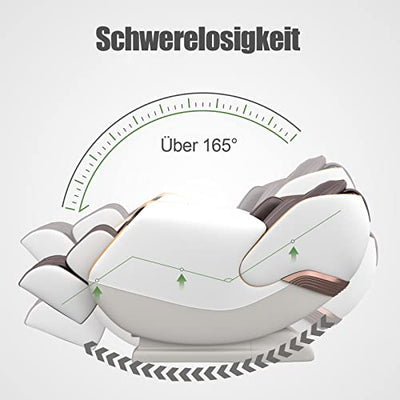 Real Relax Massagesessel, SL Track Schwerelosigkeit Massagestuhl Liegesessel für den Ganzkörper mit Body-Scan-Technologie, Bluetooth, PS3100