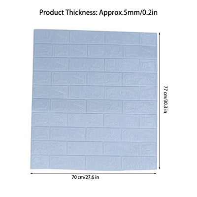 Dreidimensionale Wandpaneele, Tragbar Selbstklebende, Moderne Wandverkleidung Tapete Wasserdichte Schaum Backstein Tapete für Wohnzimmer Küche(F1)