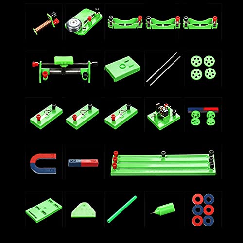 LKKQKQ Elektrischer Kreis-Test-Box-Experiment elektromagnetische Unterrichtsgeräte Pädagogisches Spielzeug Weihnachtsgeschenk für Kid-Flagshag-Version