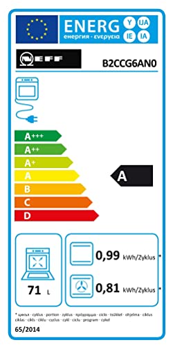 Neff B2CCG6AN0 / BCB2662 / Backofen / Elektro / Einbau / 59,4 cm / Edelstahl / LED Display