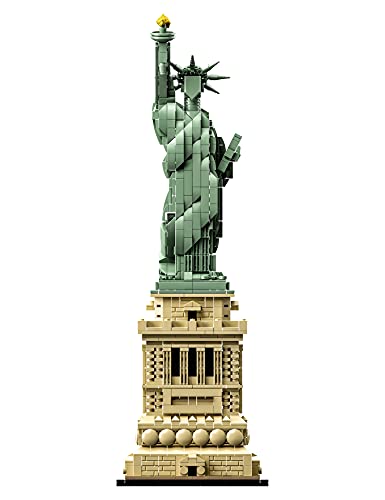 LEGO 21042 Architecture Freiheitsstatue, Modell zum Bauen, New York Souvenir, Weihnachtsgeschenkidee für Sie oder Ihn, Home-Deko, kreative Aktivität