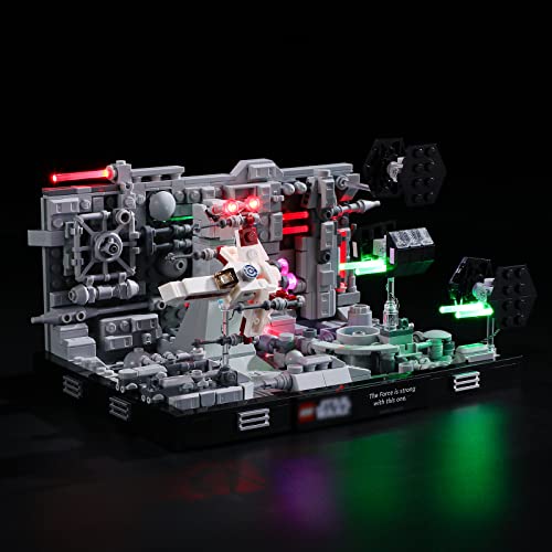 BRIKSMAX 75329 Led Beleuchtungsset für Lego Death Star Trench Run Diorama - Compatible with Lego Star Wars Bausteinen Modell - Ohne Lego Set