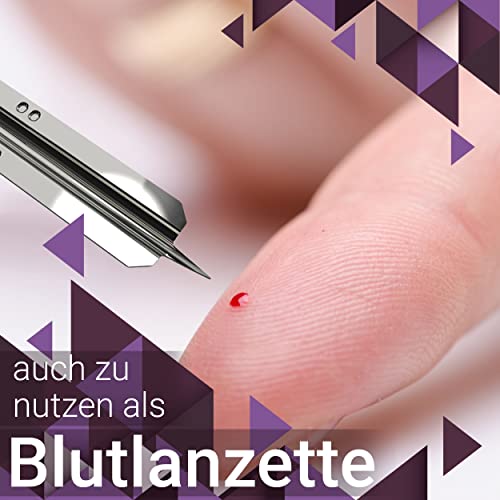 50x Einweglanzette, Kosmetex Milienlanzette, Blutlanzette, sterile Stainless Steel Lanzette