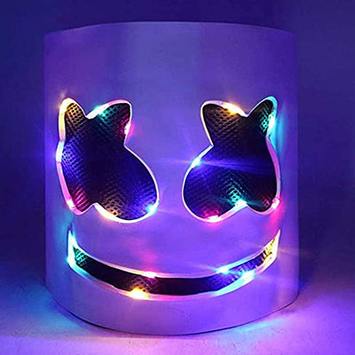 HENGBANG DJ LED-Maske - Musikfestival Vollkopfhelm Leuchten Cosplay Maske für Halloween Party Thanksgiving Weihnachten Halloween