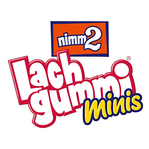 nimm2 Lachgummi Minis Runddose – 1 x 735g (70 Mini Packs) – Fruchtgummi mit Fruchtsaft und Vitaminen