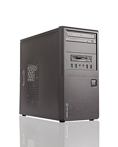 Ankermann Silent Desktop PC Palma | Intel Dual Core | Intel HD | 8GB RAM | 480 GB SSD | 500GB HDD Festplatte | Windows 10 | Office 365