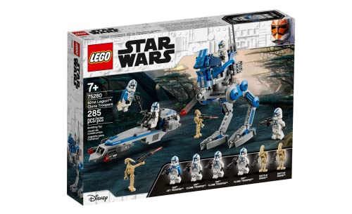 LEGO 75280 Star Wars 501st Legion Clone Troopers;Set for Action-Packed Battles (285 Pieces)