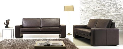 moebelhome Leder Sofa GARNITUR Couch 3 SITZER + 2 SITZER Milano WOHNLANDSCHAFT VOLL-Leder NEU