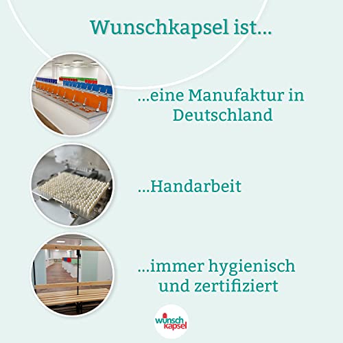 Lactobacillus plantarum Pur, 10 Milliarden (1 x 10^10) KbE, hochdosierte Milchsäurebakterien in 290 vegane Premium-Kapseln, handgefertigt aus der Wunschkapsel-Manufaktur