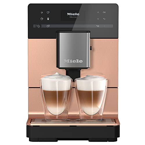 Miele CM 5510 Silence Kaffeevollautomat – Mit OneTouch for Two, AromaticSystem, Kannenfunktion, 2 Genießerprofilen, Reinigungsprogrammen u. v. m. – Roségold PearlFinish