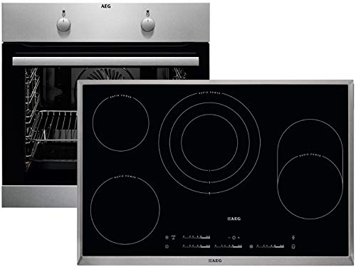 AEG BEB233 Set Backofen BEB230010M + Glaskeramikkochfeld HK854870X-B