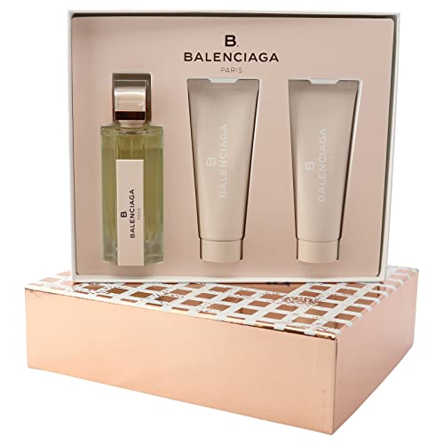 Balenciaga B (Femme) Geschenkset mit 75 ml Eau de Parfum/75 ml Bodylotion/75 ml Shower Gel