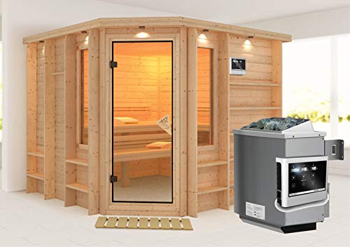 Marona - Karibu Sauna Premium inkl. 9-kW-Ofen