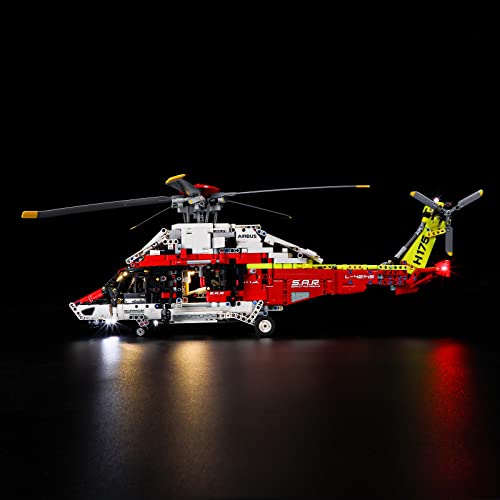 BRIKSMAX 42145 Led Licht für Lego Airbus H175 Rettungshubschrauber - Compatible with Lego Technic Bausteinen Modell - Ohne Lego Set