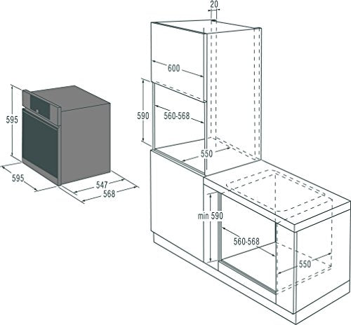 Gorenje BOP 799 S51X Backofen Elektro / A / Backmuffe Homemade 73 L / Edelstahl / Pyrolyse-Reinigung / TFT-Farbdisplay / Anti-Fingerprint / Homechef