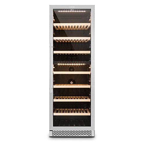 Klarstein Alleinversorger - Standkühlschrank, Kühlschrank, 90 L, 82 cm hoch, 7 L Eisfach, Gemüsefach, Edelstahltür, Türanschlag wechselbar, silber