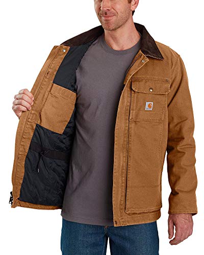 Carhartt Herren Full Swing Traditioneller Mantel Work Utility Oberbekleidung, Braun, Medium