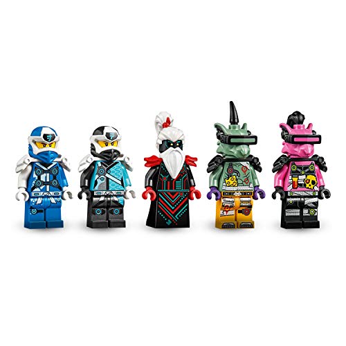 Lego 71711 NINJAGO Jays Cyber-Drache Mech, Bauset mit den Minifiguren Jay, NYA und Unagami