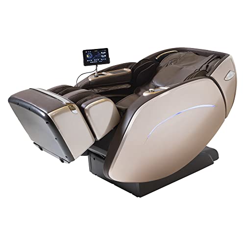 DARUMA® 3D-Massagestuhl - Orange (Modell 2022) - 12 Massageprogramme - Thermotherapie - Pressotherapie - Mehrdimensionale 3D-Massage - Schwerkraft und Raum „Null“ - 3D-Surround-Sound - Bluetooth