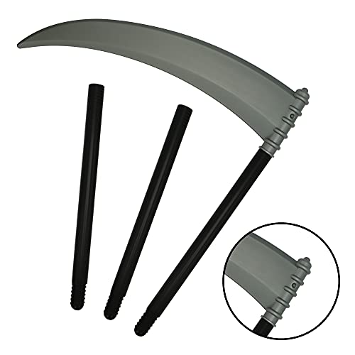 Spooktacular Creations - Scythe Halloween Sense des Sensenmanns Sense Kostüm Horror Sichel Grim Reaper Halloween Sichel für Halloween Todessense Cosplay Kostümpartys.